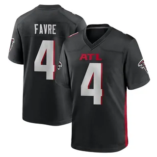 Brett Favre Atlanta Falcons Men's Game Alternate Nike Jersey - Black