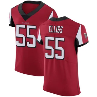 Kaden Elliss Atlanta Falcons Men's Elite Team Color Nike Jersey - Red