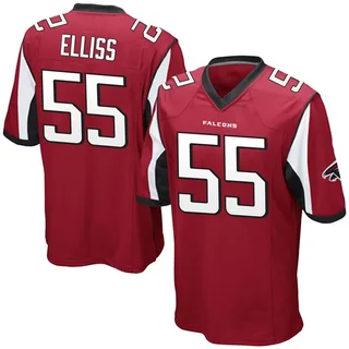 Kaden Elliss Atlanta Falcons Men's Game Team Color Nike Jersey - Red