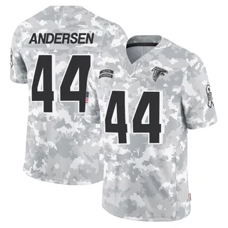Men's Troy Andersen Atlanta Falcons Men's Limited Arctic Camo 2024 Salute to Service Nike Jersey